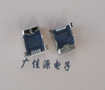 金华 MINI USB 5PF 90°SMT前插后贴电源接口