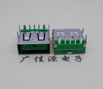 金华5A大电流 快充接口 USB5p绿胶芯 常规母座