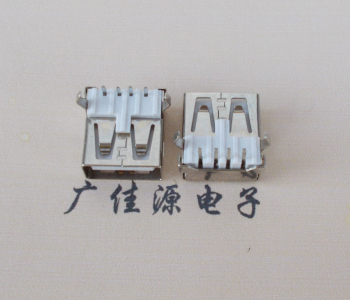 金华USB AF母座 LCP 耐高温250度280度 环保白胶芯