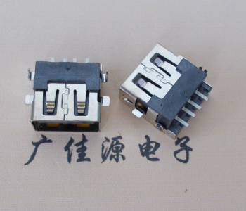 金华 USB母座 贴片沉板3.5/4.9 直口/卷口铜壳/铁壳