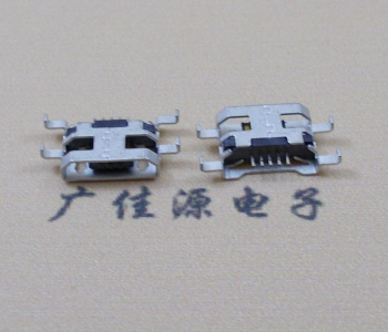 金华MICRO USB 5PIN接口 沉板1.6MM 四脚插板无导位