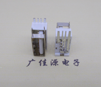 金华USB侧立式短体10.0尺寸 侧插加宽脚5A大电流插座
