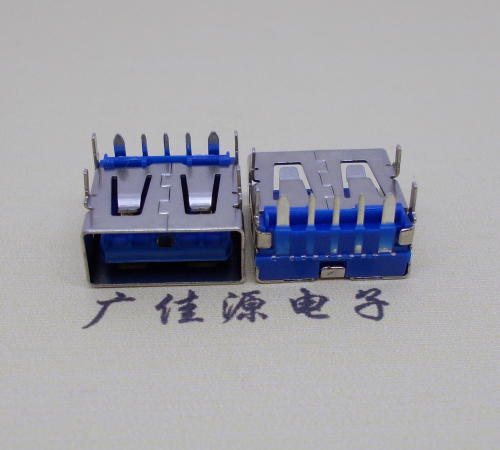 金华 USB5安大电流母座 OPPO蓝色胶芯,快速充电接口