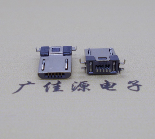 金华Micro usb焊板式公头贴片SMT款无弹超薄