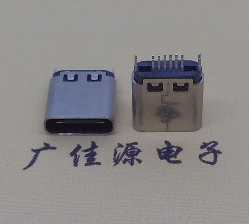 金华type-c16p母座,夹板式type-c16p接口连接器