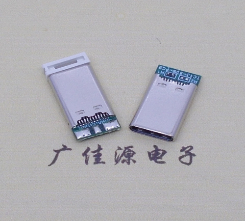 金华USB TYPE-C24P公头带PCB板三个焊点 外壳拉伸式单充电款