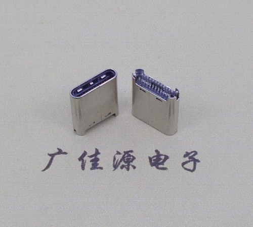 金华TYPE-C公头24P夹0.7mm厚度PCB板 外壳铆压和拉伸两种款式 可高数据传输和快速充电音频等功能